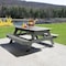 Highwood Usa Rectangle Hometown Picnic Table, Coastal Teak, 6 ft L, 30 in H Overall AD-TBL-HI02-CGE - alternate 3